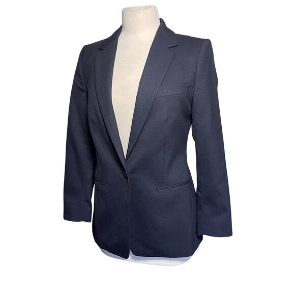 REISS Hartley Preppy Wool Blend Single Button Notched Lapel Blazer - Picture 5 of 6